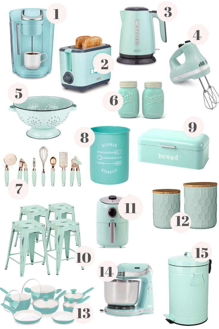 Mint Green Kitchen Decor from Amazon