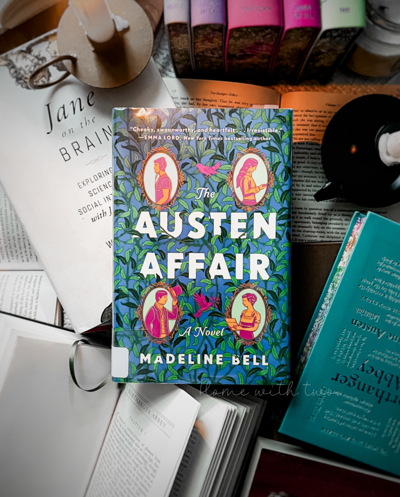 book flatlay of The Austen Affair by Madeline Bell