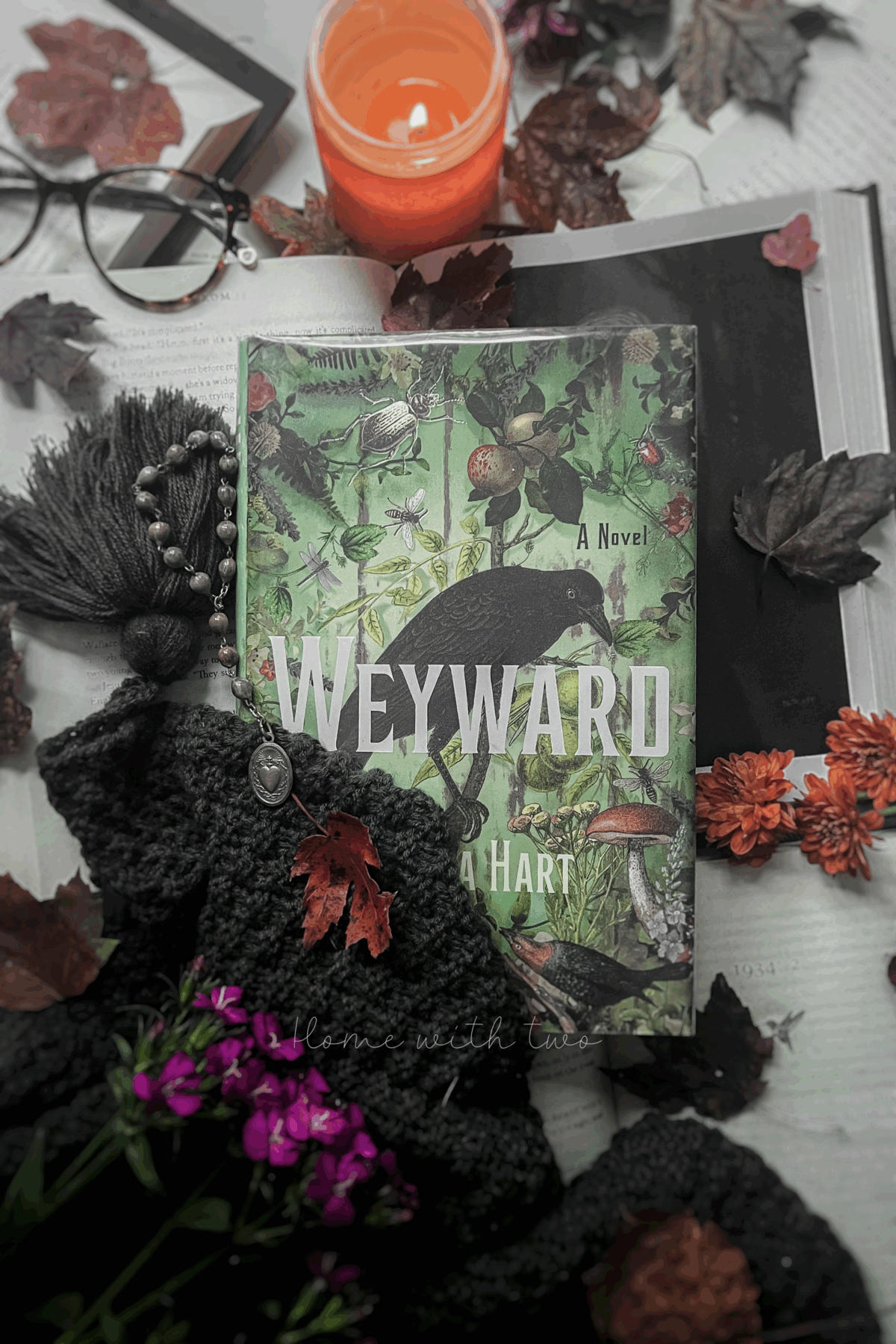 book flatlay of Weyward by Emila Hart