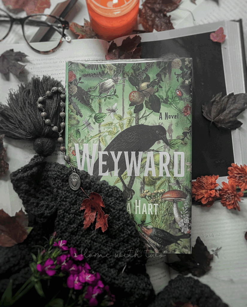 book flatlay of Weyward by Emila Hart