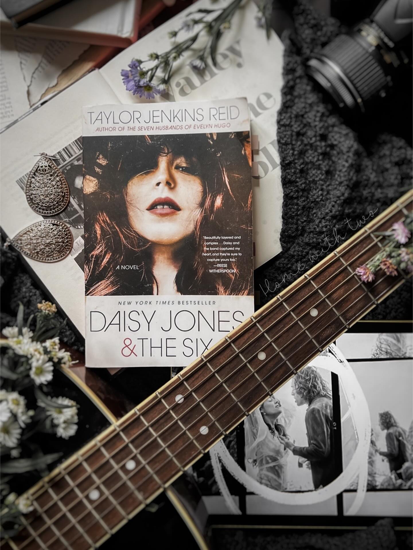 Daisy Jones & The Six — one of my favorite book adaptations ever. 📚 More books need to be made into a limited TV series rather than crammed into a movie.  #daisyjonesandthesix #bookadaptation #bookstagrammer #bookstagram #bookflatlay