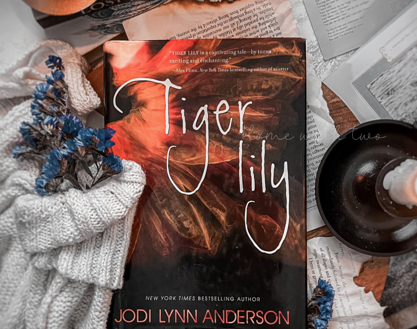 Tiger Lily by Jodi Lynn Anderson book cover paired with Taylor Swift cardigan song analysis
